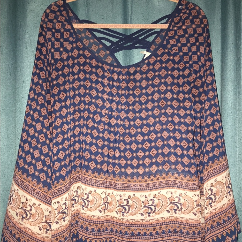 Blu Pepper Long sleeve Blouse